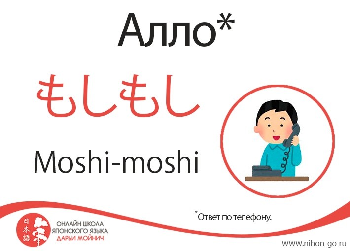 Произношение привет на японском языке